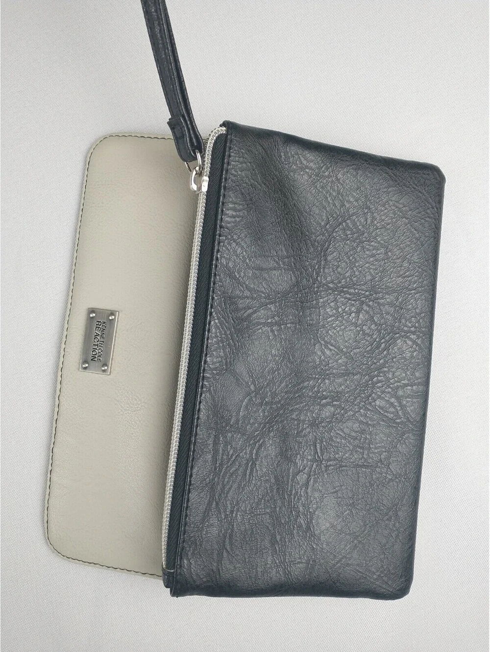 kenneth cole reaction Clutch, Wallet, Organizer Black/White Faux Leather